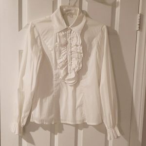 NWOT MAC & JAC WHITE LONG SLEEVES SHIRT